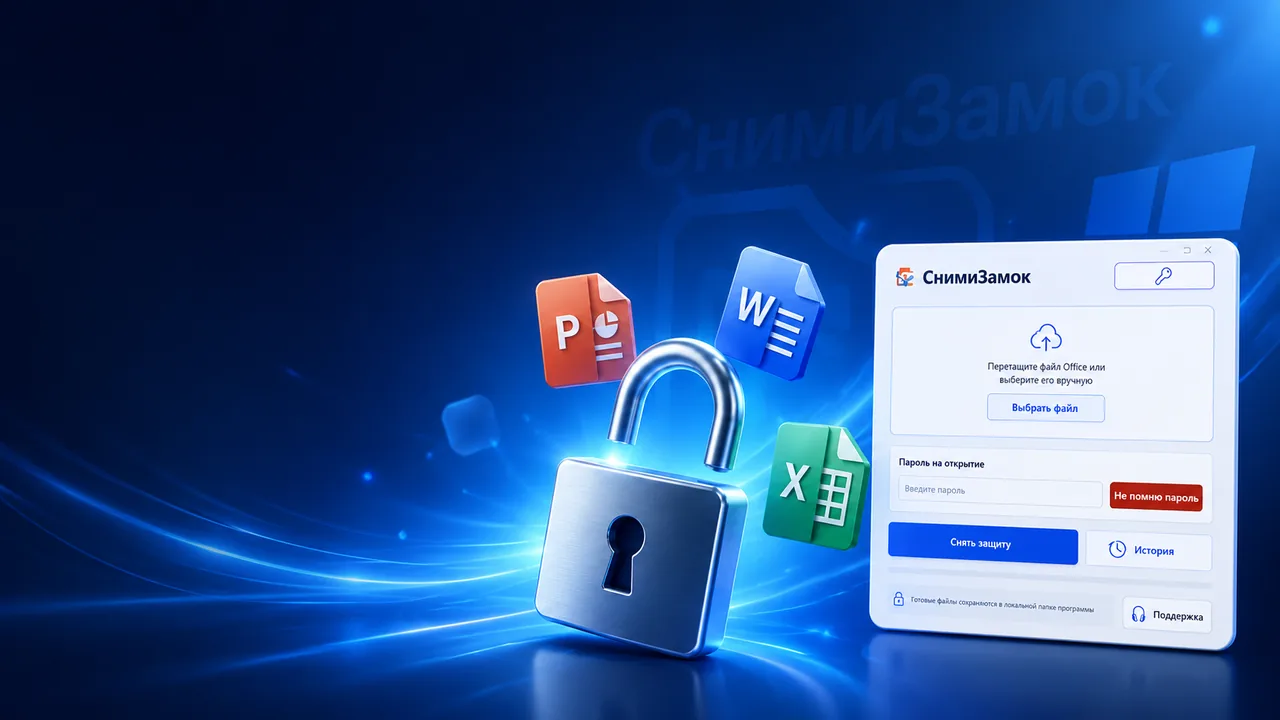 СнимиЗамок — Word, Excel и PowerPoint